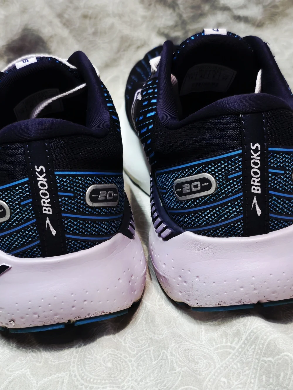 Brooks Glycerin GTS 20 Women's Running Shoes Size 10 B Medium Blue Purple